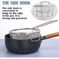 thumbnail image 6 of NOGIS Stainless Steel Drain Basket, Multifunctional Foldable Deep Fry Basket - Round Wire Mesh French Chip Frying Serving Food Presentation Tableware with Folding Handles（20x20cm）, 6 of 7