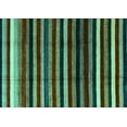 thumbnail image 1 of Ahgly Company Machine Washable Indoor Rectangle Abstract Turquoise Blue Modern Area Rugs, 7' x 9', 1 of 4