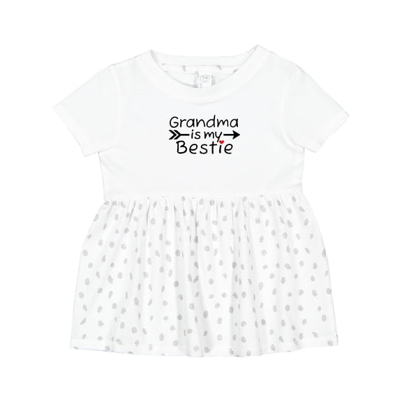 Inktastic Grandma is My Bestie Girls Baby Dress