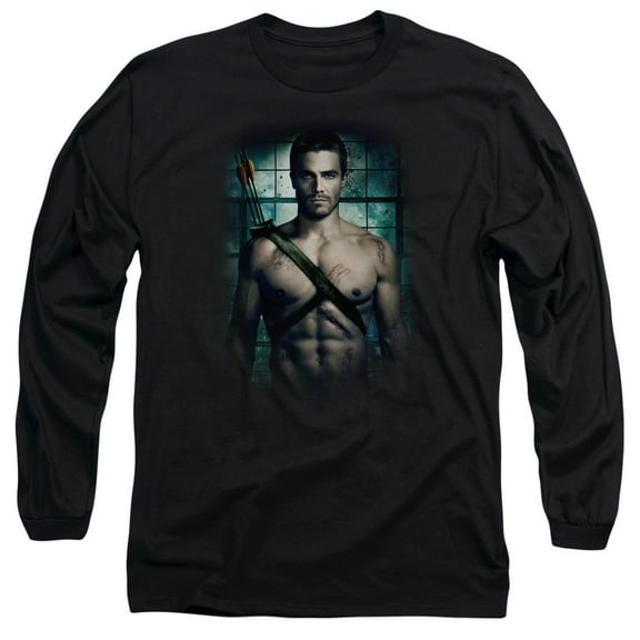 Arrow Shirtless Long Sleeve T-Shirt Adult 18/1 Black