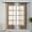 Coffee, variant on Dtwnek 2 Panels Solid Color Sheer Curtain Rod Pocket Window Curtain for Kitchen, Bedroom, Living Room