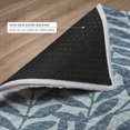 thumbnail image 6 of Addison Rugs Dream Shag Premium Machine Washable Transitional Tropical, Leaves, Botanical Blue Runner Rug, 2'3" x 7'6", 6 of 8