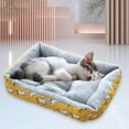 thumbnail image 3 of Cama para mascotas Sunnimix cama de calentamiento para perros y gatos Amarillo M, 3 of 8