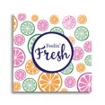 thumbnail image 1 of Feelin' Fresh Colorful Citrus Slices 24 x 24 Glass Wall Hanging Sign, 1 of 4