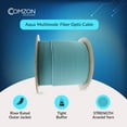 thumbnail image 6 of COMZON 1000ft Aqua OM3 Multimode Fiber Optic Cable 50/125, 10Gbit, Riser Rated, 2-Strand Fiber Indoor Distribution, 6 of 7