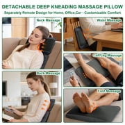 HMMSYLVA Full Body Massage Mat with Heating and 10 Vibration Motors, 9 Modes Electric Back Massage Pad with Shiatsu Neck Massager Gifts for Mom Dad