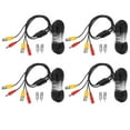 thumbnail image 1 of Cable de extensión BNC Vídeo Power para cámara de seguridad 4 piezas Jadeshay Negro, 1 of 8