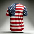 thumbnail image 4 of Us Mens Soccer Jersey Shirts 2026 Country Team Short Sleeve Crew Neck Fan International Football Shirt Retro Streetwear 4th of July Tops, Red S, 4 of 4