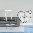 thumbnail image 2 of Mesita De Noche Minimalista De Acrílico Transparente Con Reloj De Pared En Forma De Corazón, Moderna Mesita De Noche, Mesa Auxiliar, Diseño Creativo Decorativo Para Sala De Estar, Hogar,, 2 of 8