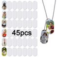 thumbnail image 1 of 45 piezas Sublimación Etiqueta de perro en blanco Aluminio Blanco Sublimación Estampado Etiqueta Colgantes Doble cara Estampado en blanco Etiquetas de metal Etiquetas de mascotas personalizadas Oval, 1 of 5