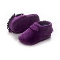 thumbnail image 2 of Baby Shoes PU Suede Leather Newborn Soft Shoes Fringe Non-slip Footwear Crib, 2 of 7