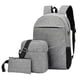 thumbnail image 1 of Mejor mochila de hombre con compartimento para portátil - Set de 3 piezas para universidad, viajes y estudios - Mochila duradera estilo coreano para estudiantes y uso al aire libre, 1 of 2