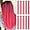 10PCS-Pink, variant on 22 inch Colored Purple Hair Extensions Clip in Kid's Party Highlights, Purple Accessories Hairpiece Straight for Girls Women (10 Pcs Purple)