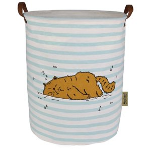 Collapsible Round Storage Basket with Handles