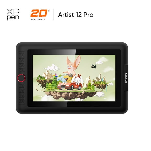 XPPen Artist 12 Pro Graphic Tablet with 1080P Drawing Monitor,Graphic Drawing Tablet with 8192 Levels Pressure Battery-Free Stylus,Black