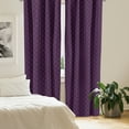 thumbnail image 5 of Ambesonne Eggplant Curtains, Swirl Leaf Details, Pair of 28"x84", Eggplant Purple, 5 of 5