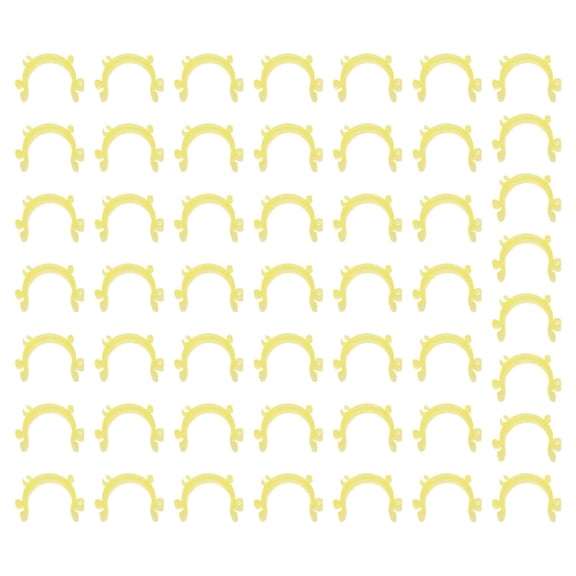50PCS Sewing Bobbin Clips Thread Clamps Bobbin Holder Organizer for Sewing Spools DIY Craft Embroidery Sewing Project Thread Management Sewing Accessory,Bobbin Organizer,Yellow