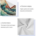 thumbnail image 4 of Coolnut Colorful Waves Towels 3 Pack Bath Towels for Bathroom Set Soft Cotton Highly Absorbent Lightweight & Quickdry Towel Set 1 Bath Towel,1 Hand Towel,1 Washclothe Wash cloth, 4 of 6