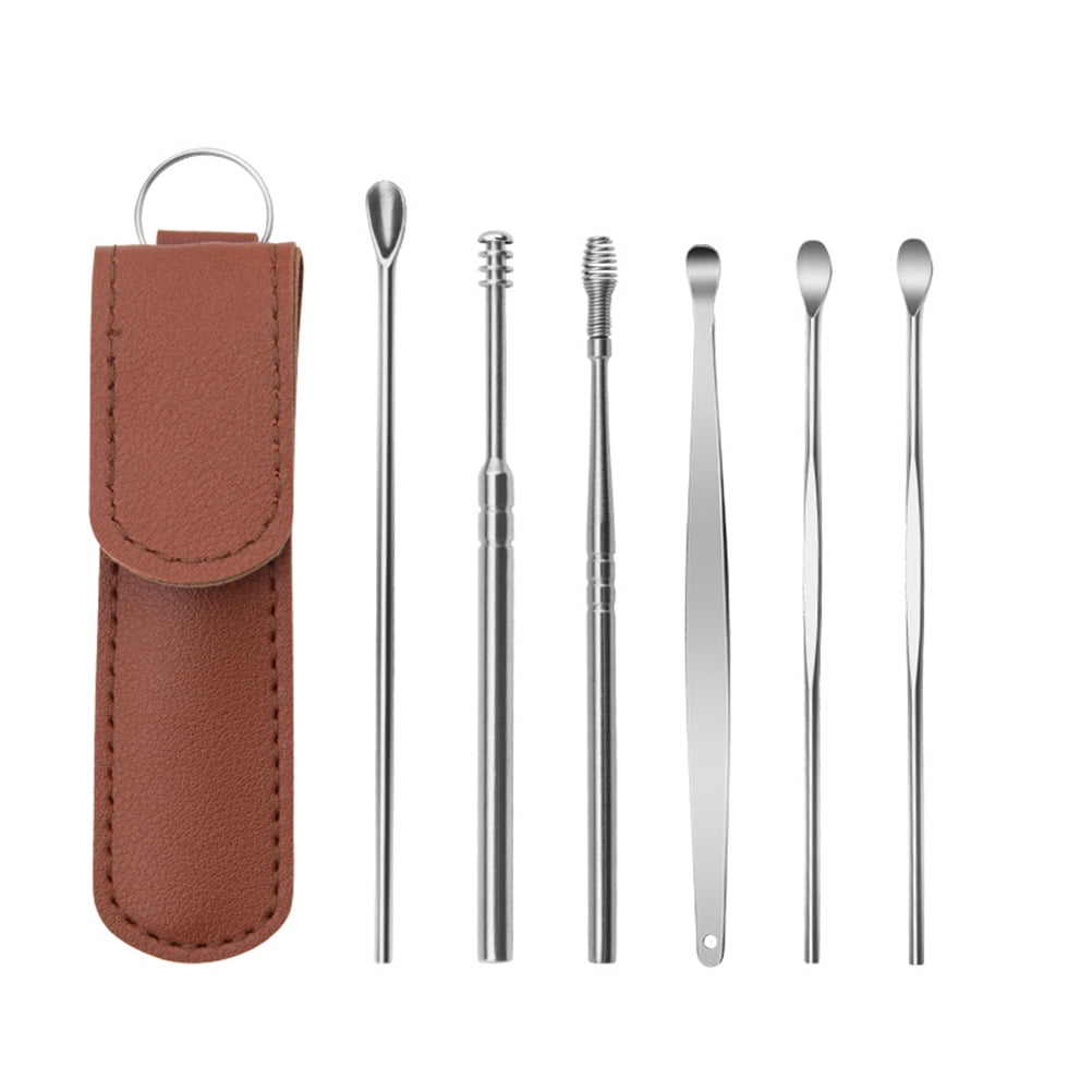 Spring Ear Wax Cleaner Tool Set Ear Pick Ear Wax Removal Kit Stainless
