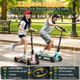 thumbnail image 5 of East doll 24V 4 Wheel Electric Scooter for Kids Ages 8-12, 250W Brushless Motor, Max 10 MPH & 8.5 Miles, LED Lights, 5 Speed, Rear Brake, Tiltable Handle Kids E-Scooter, Black, 5 of 9