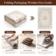 thumbnail image 5 of ICEANT Persian Rectangle Rug 9'x12' Area Rug, Boho Vintage Non-Slip Carpet for Living Room, Washable Soft Mat for Bedroom, Anti-Slip Floor Pad, Beige, 5 of 5