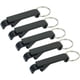 thumbnail image 1 of Juego de 5 llaveros negros abridor de botellas de cerveza/llavero de bolsillo pequeño llavero de bebida con garra de barra ER, 1 of 5