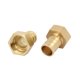 thumbnail image 1 of Conector de acoplamiento de tubo de latón con rosca hembra de 3/4 BSP y barbilla de manguera de 19 mm, 2 piezas, 1 of 3