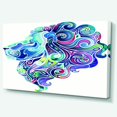 thumbnail image 2 of Design Art - Lion Bleu Art Abstrait, 2 of 3