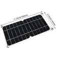 thumbnail image 3 of 1pc 30W Portable Solar Panel, 5V Solar Plate With USB Safe Charge Stabilize Battery Charger For Power Bank Phone Outdoor Camping Home, 3 of 4