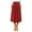Red*, variant on RUTAYY Women's Skirt Solid Color Polka Dot Elastic Waist with Pocket Loose Fit Casual Daily Wear Holiday Chic Maxi Skirt