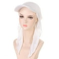 thumbnail image 4 of Gorra de béisbol unisex, chal hiyab, pañuelo musulmán transpirable para el verano, poliéster, talla única, protección solar, 4 of 4