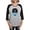 Heather/Black, variant on - Power Rangers Black Range Women's Baseball T Shirt - Womens Baseball Tee