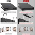 thumbnail image 2 of OLIBUY 3 Way Mirror with LED for Self Hair Cutting, Rechargeable 360 Tri-fold Mirror for Hair Styling and Makeup with LED and Adjustable Telescoping Hooks, 2 of 7