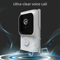 thumbnail image 1 of Timbre de vídeo inteligente con intercomunicador de voz remoto para teléfono móvil, timbre infrarrojo con visión nocturna HD, 1 of 2