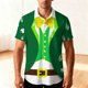thumbnail image 1 of Ceisia St. Patrick's Day Men's Unisex Hawaiian Shirt | Summer Beach Casual Short Sleeve Button Down Gift Printed Top, 1 of 9