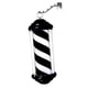 thumbnail image 2 of Luz de poste de peluquero, señal LED giratoria para peluquería, accesorio de iluminación para barbería, señal abierta clásica para salón de peluquería Tira blanca negra, 2 of 9