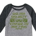 thumbnail image 3 of Star Wars - Yoda Do Or Do Not - Toddler And Youth Raglan, 3 of 5