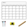 thumbnail image 2 of Erasable Calendar for Fridge Magnetic Whiteboard Calendars Monthly/Weekly Planner Weekly Organizer Daily Notepad  D, 2 of 2