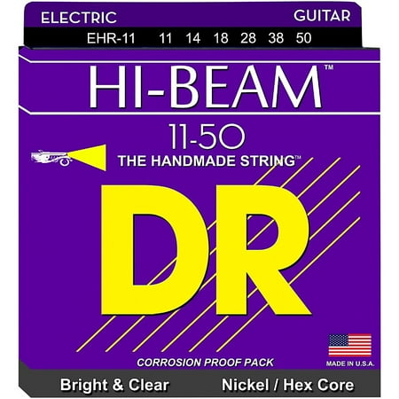 Nickel Heavy Electric Guitar Strings - DR Strings EHR11 HiBeam Nickel Heavy Electric Guitar Strings