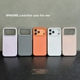 thumbnail image 7 of Slim Case for iPhone 16, Raised Camera and Screen Protection, Wave Texture Lightweight Shockproof Anti-Scratch Hybrid PC + TPU Protective Phone Cover for iPhone 16, Orange, 7 of 7