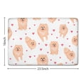 thumbnail image 5 of Pomeranian Dogs with Hearts Flannel Non Slip Door Rugs,Washable Door Mats Indoor,Decorative Door Mats,Dirt-Resistant and Absorbent Doormat for Entrance,Bedroom,Kitchen,Bathroom,23.5x16in(60x40cm), 5 of 5