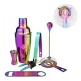 thumbnail image 5 of Zoyueyie 8 Pcs in 1 Set Stainless Steel 750ML Cocktail Shaker Professional Colorful Plating Bartender Tools Drink Mixer Kit for Bar Restaurant, 5 of 10