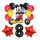 thumbnail image 1 of Red Mickey Mouse Theme Birthday Party Paper Cup Plate Straws Flags Blowout Tablecloth Disposable Tableware Baby Shower Supplies Gao Jinjia LED, 1 of 2
