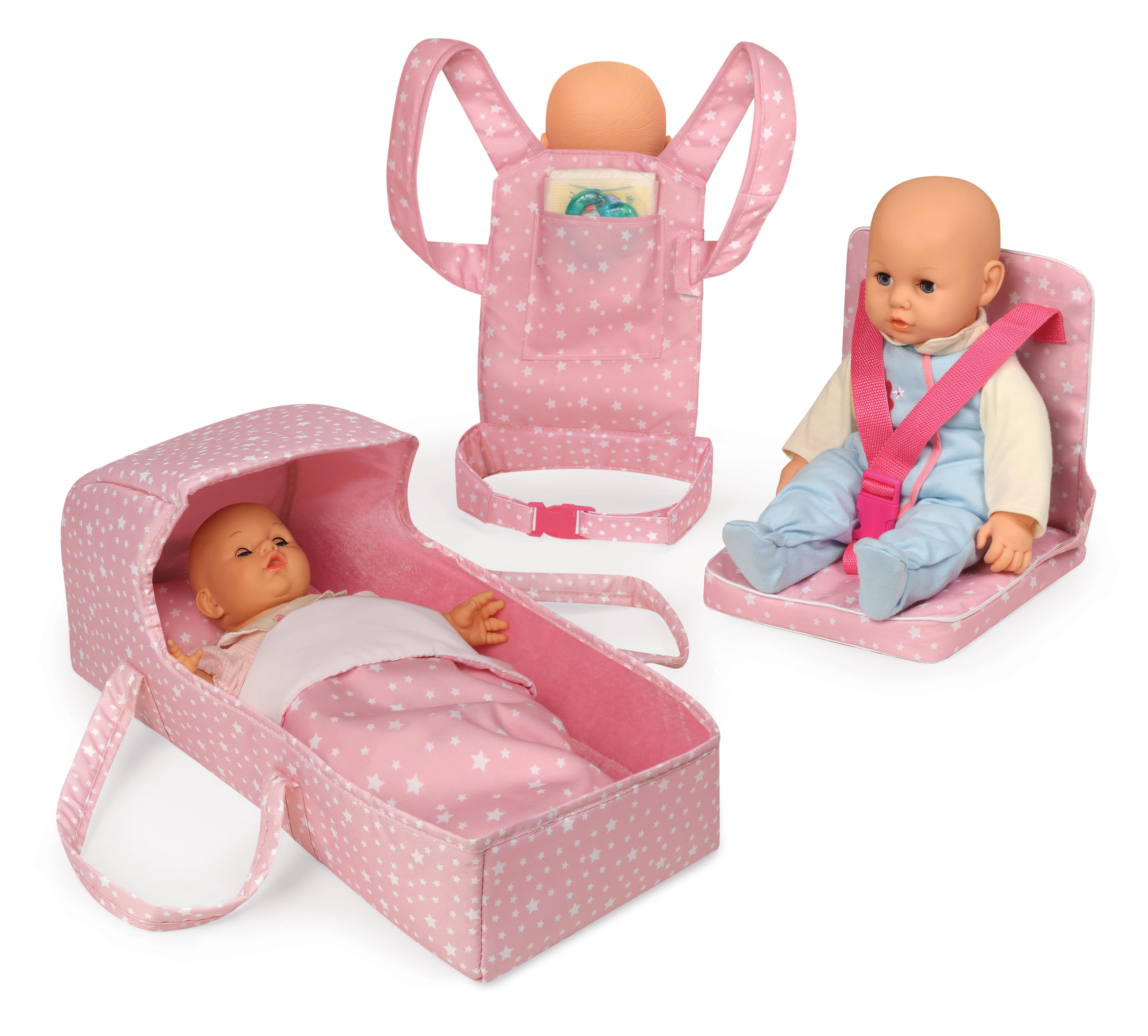 Mommy /& ME Doll Pack N Play FITS 18/" AG Doll with Blanket /& Carry Along
