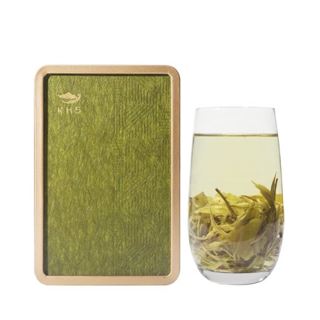 KHS Organic Green Tea Grade AAA (Super Grade), 2.47 OZ Chinese Yunnan Green Tea Loose Leaf, No Dust Production Workshop, Natural Organic Planting Loose Leaf Tea Perfect for Hot Brew, Cui Ming