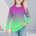 thumbnail image 2 of Haut Fille Manches Longues Col Rond Imprimé Chandail pour Enfants, Robe Longue, 2 of 8