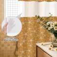 thumbnail image 1 of No Hook Shower Curtain, Yellow Beige Starfish Coastal Shower Curtains for Bathroom with See Through Top Window, Nautical Summer Ocean Sea Waterproof & Washable Bath Curtain Extra Long 72"x84", 1 of 3