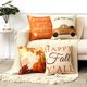 thumbnail image 3 of Fundas de almohada de otoño de acción de gracias 18x18 pulgadas para decoración de otoño conjunto de 4 almohadas decorativas para sofá Couc Feliz Sencillez, 3 of 4