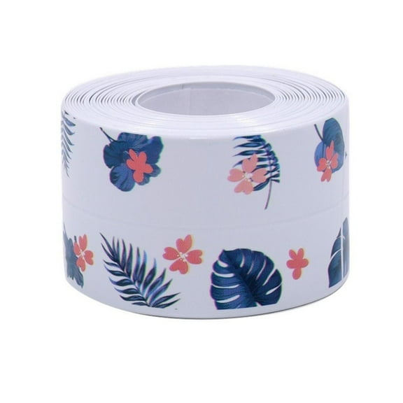 Wall Corner Bathroom Toilet Self Edge Self Adhesive Seal Gap Tape Caulk Strip PVC Sealing Strip Sink Corner Tape Kitchen Sink Waterproof Tape Printed Stickers 2