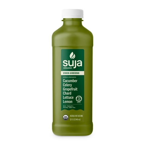 Suja Organic Uber Greens Cold Pressed Juice Drink, 32 fl oz Bottle